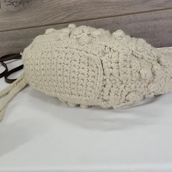 GERARD DAREL Beige Crochet Crossbody Shoulder Bag - Picture 7 of 11